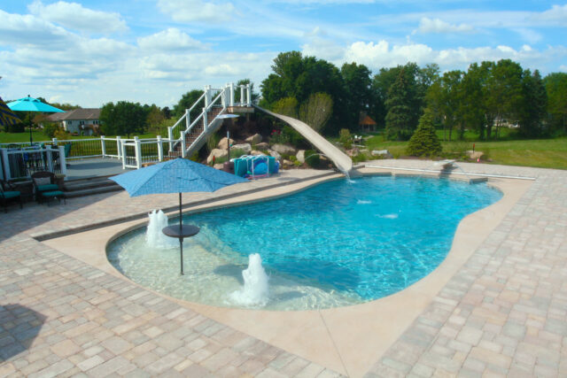 Swimming pool slide - Master Pools Guild